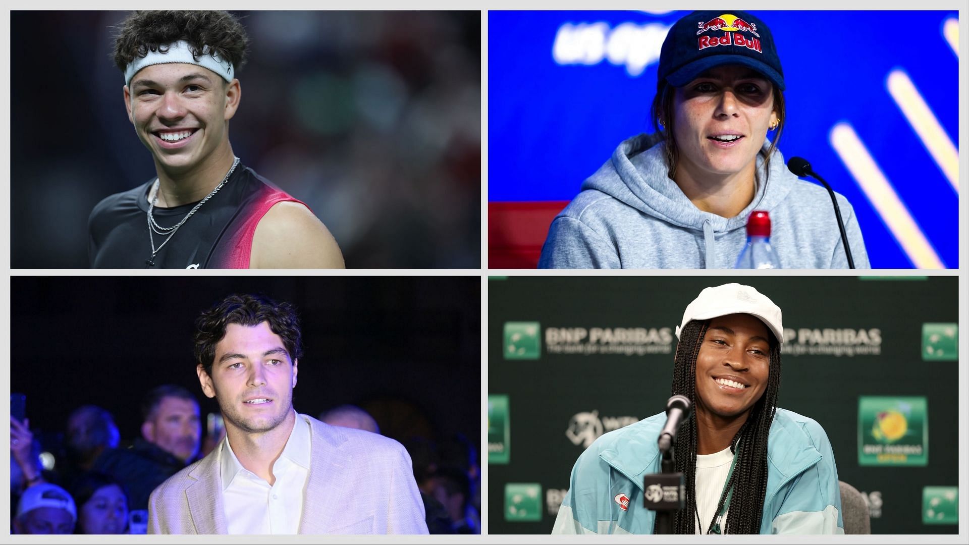 Taylor Fritz, Ben Shelton, Emma Navarro, Coco Gauff (Source: Getty)