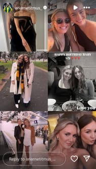 Screenshot of Titmus’ Instagram story. Credits - IG/ ariarnetitmus_