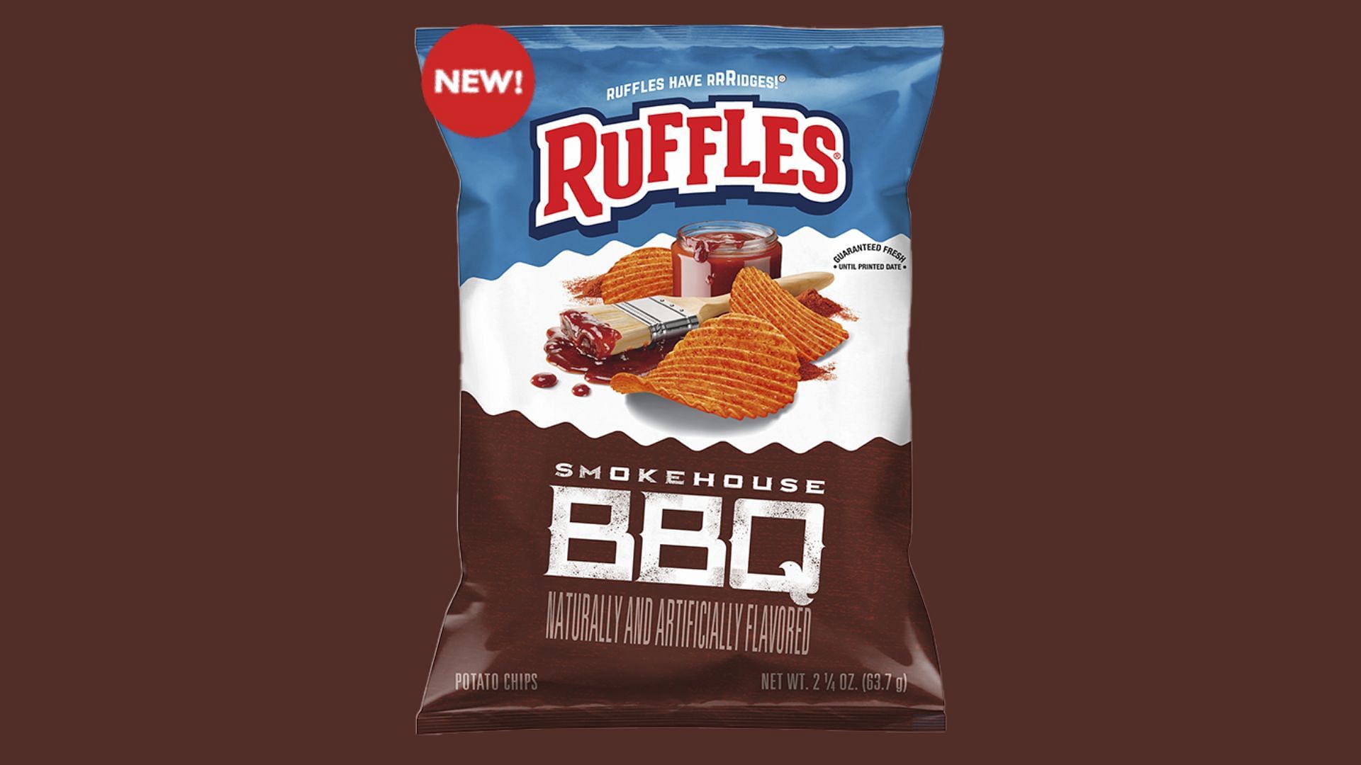 Ruffles Smokehouse BBQ Chips is now a permanent flavor (Image via Ruffles)