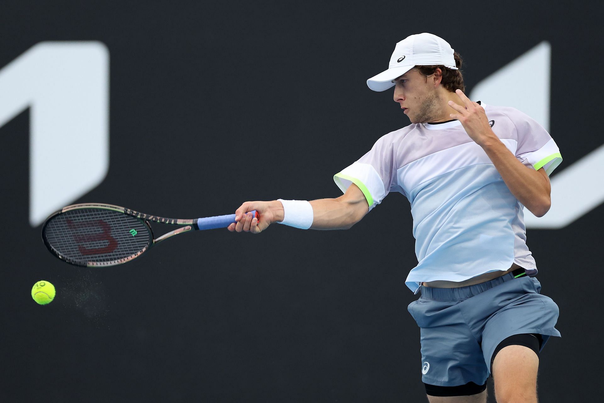 Holt plays a forehand in the 2023 Australian Open - Source: Getty