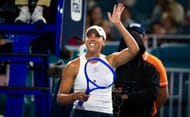 Madison Keys of the United States celebrates defeating Elina Avanesyan of Armenia in the second round on Day 4 of the Miami Open - Day 4 - Source: Getty