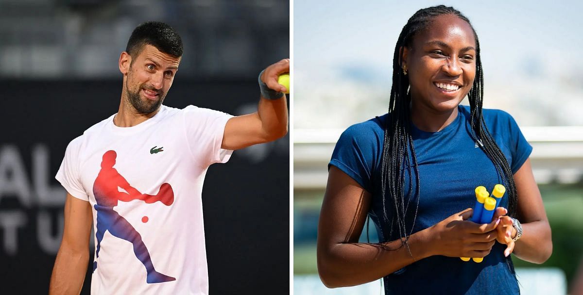 Coco Gauff and Novak Djokovic in Indian Wells 2025 - Image Source: Getty