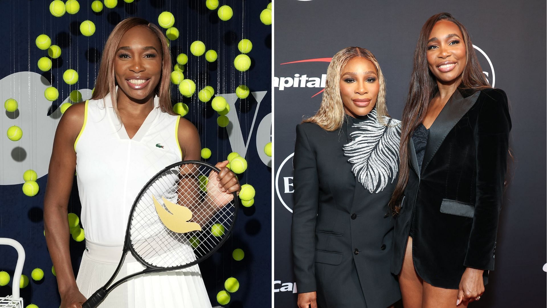 Venus Williams (L) shares adorable throwback moment with sister Serena (R)- Source: Getty