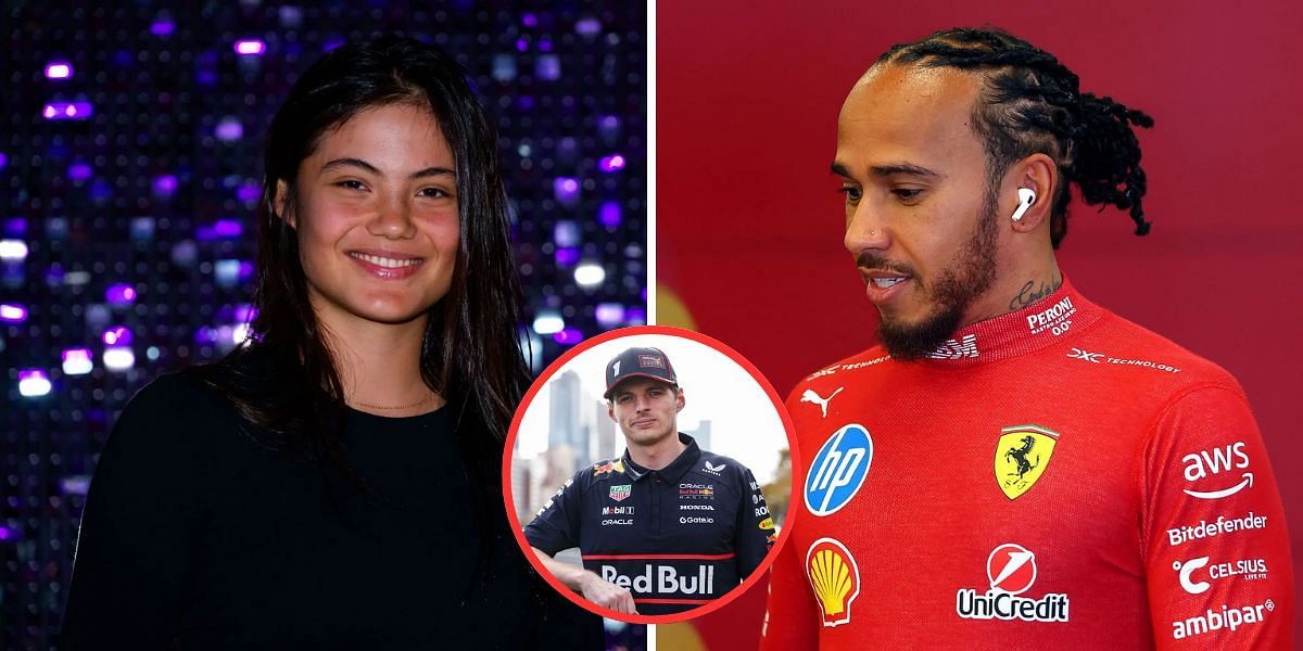 Emma Raducanu, Lewis Hamilton and Max Verstappen - Image Source: Getty 