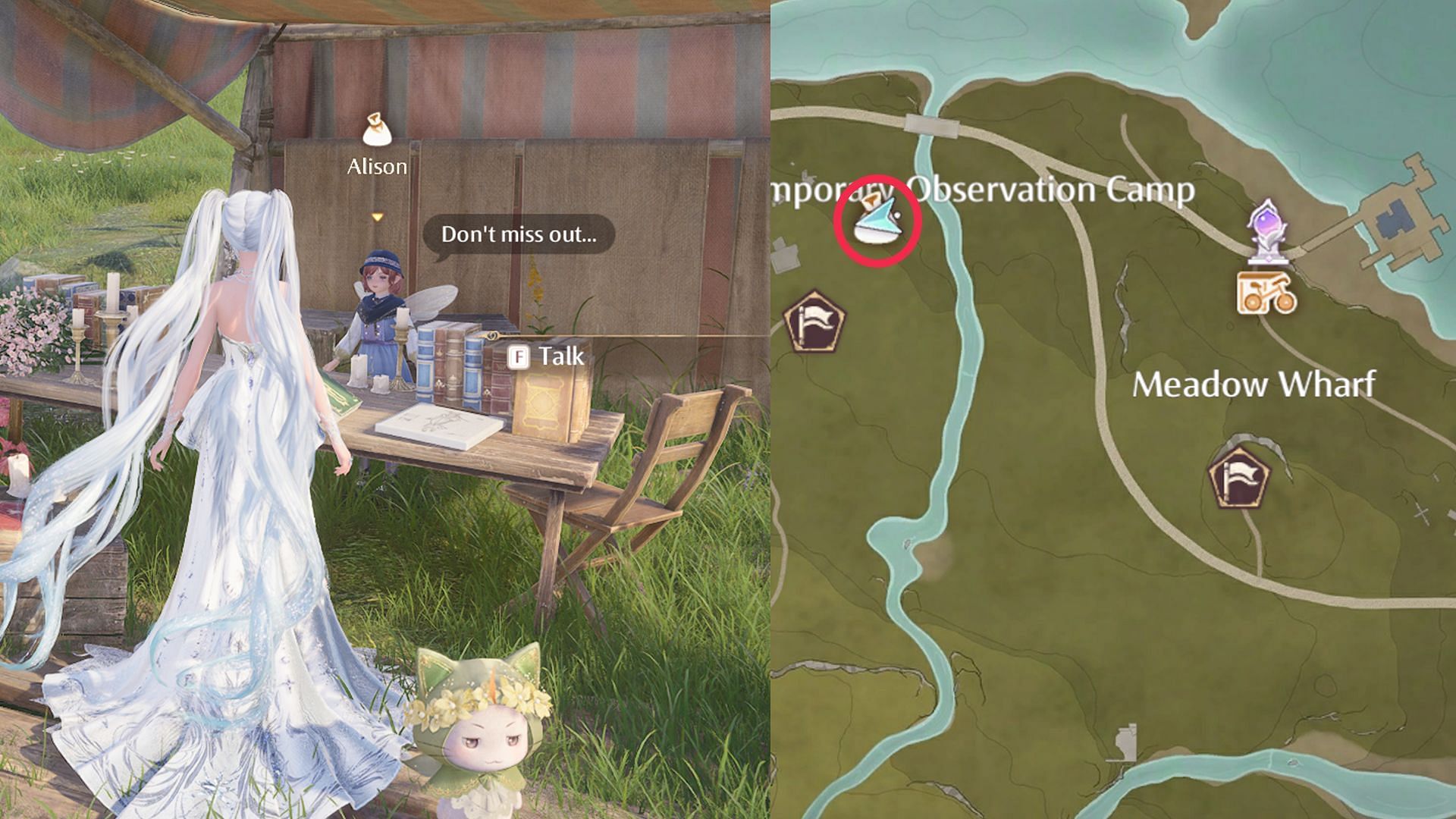 The location of Alison&#039;s Shop in Breezy Meadow (Image via Sportskeeda Gaming // Infold games)