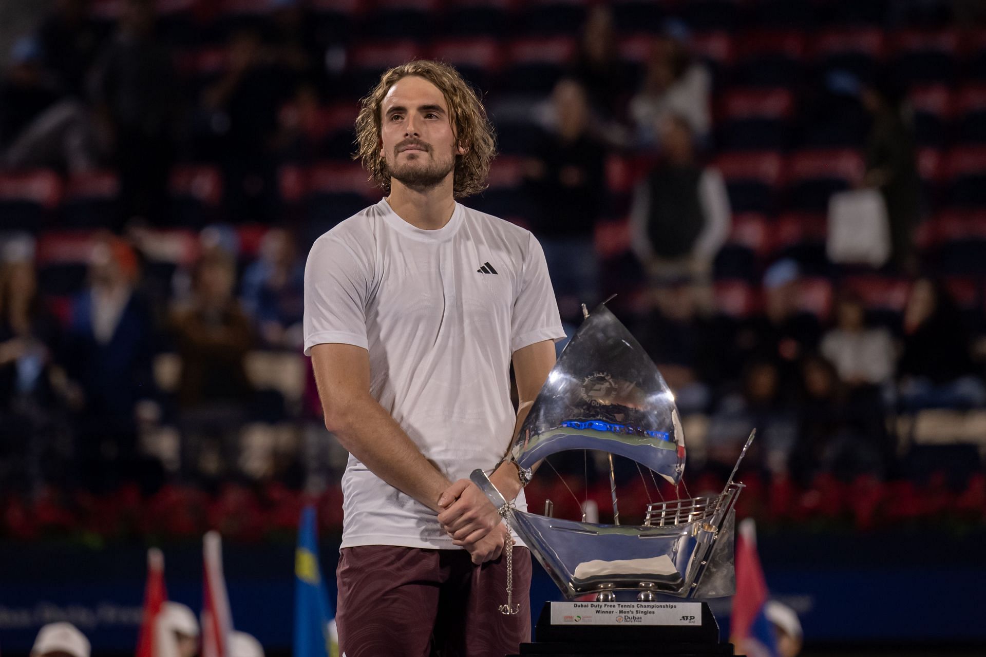 Stefanos Tsitsipas after his Dubai win - Source: Getty