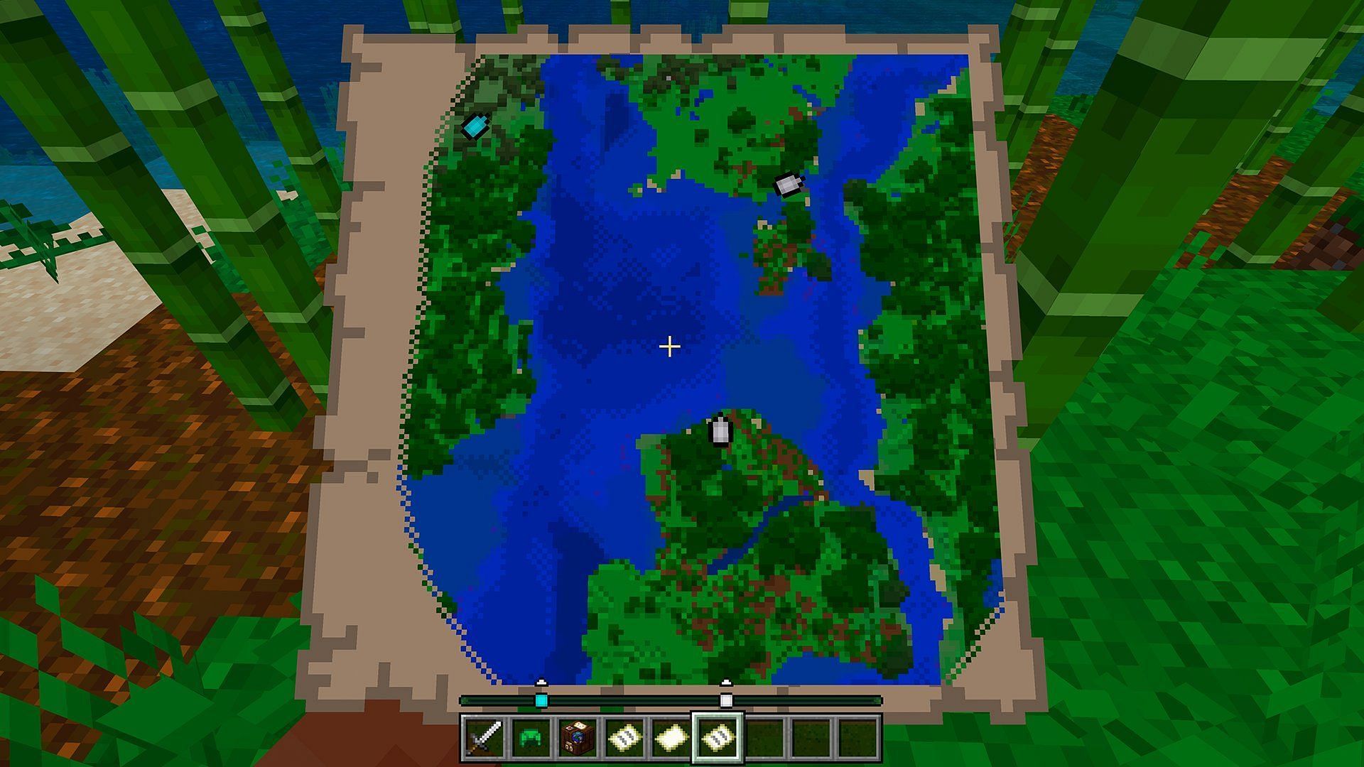 Minecraft locator bar feature