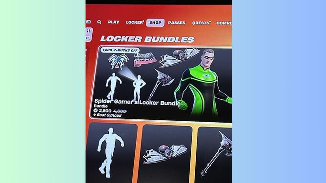 "Who the hell is “Spider Gamer”: Fortnite community left confused with odd Bundle in Item Shop