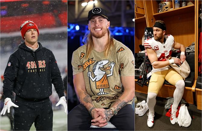 In Pics: 49ers star Christian McCaffrey joins teammates George Kittle and Kyle Juszczyk for star-studded night at SNL’s 50th anniversary
