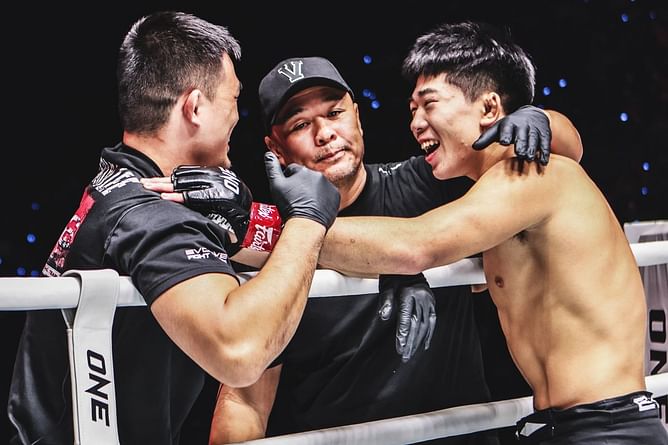 Adrian Lee says his dad, Ken, and brother, Christian, put him through “such a hard camp” that led to epic ONE 172 finish