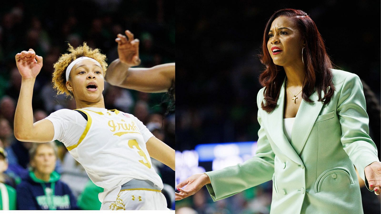 Star Hannah Hidalgo helped Notre Dame and coach Niele Ivey race to the NCAA Sweet 16. (Photo Credits: IMAGN)