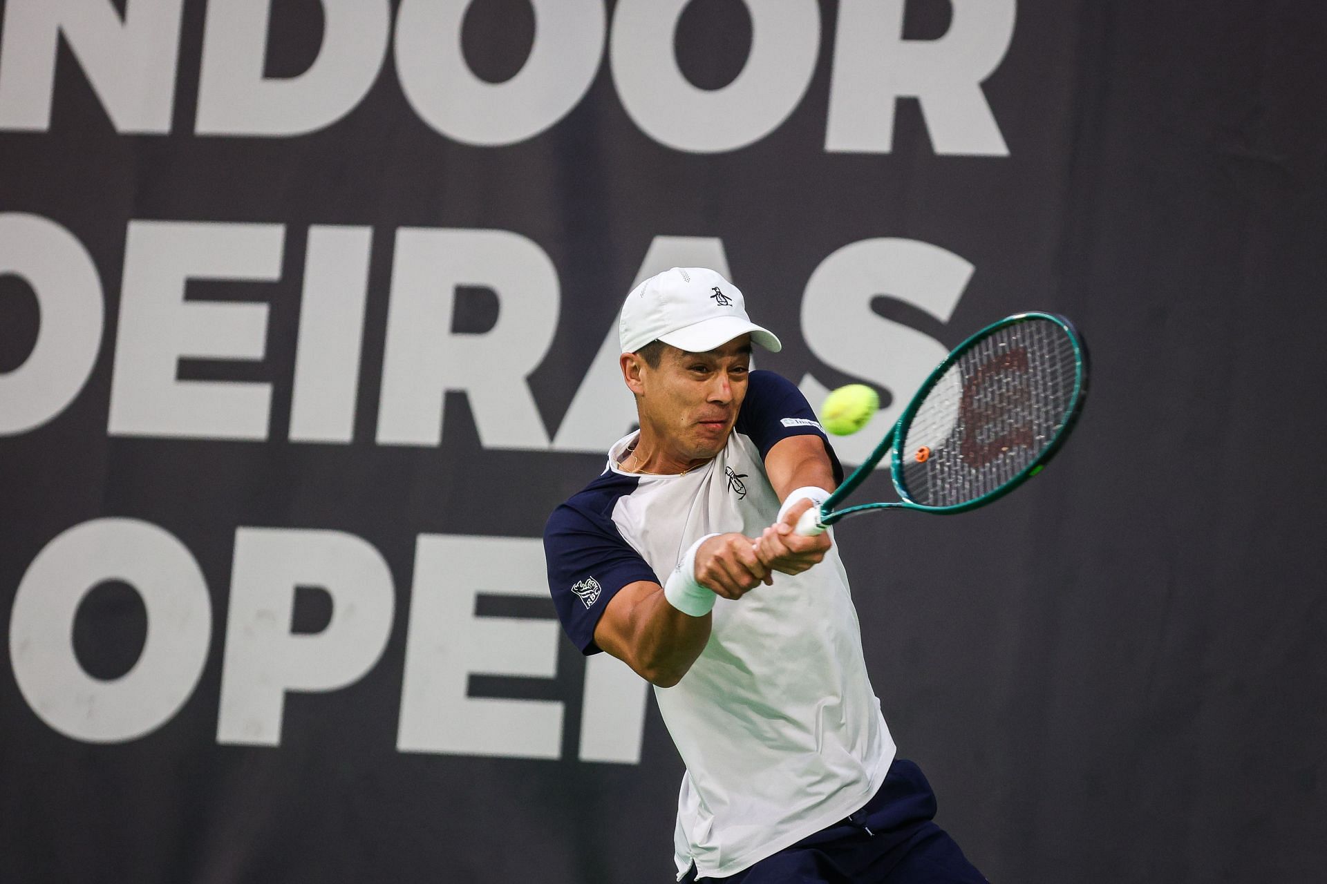 Mackenzie McDonald of the USA competes against J.J. Wolf of the USA during the second round of the Indoor Oeiras Open 2025- Source: Getty