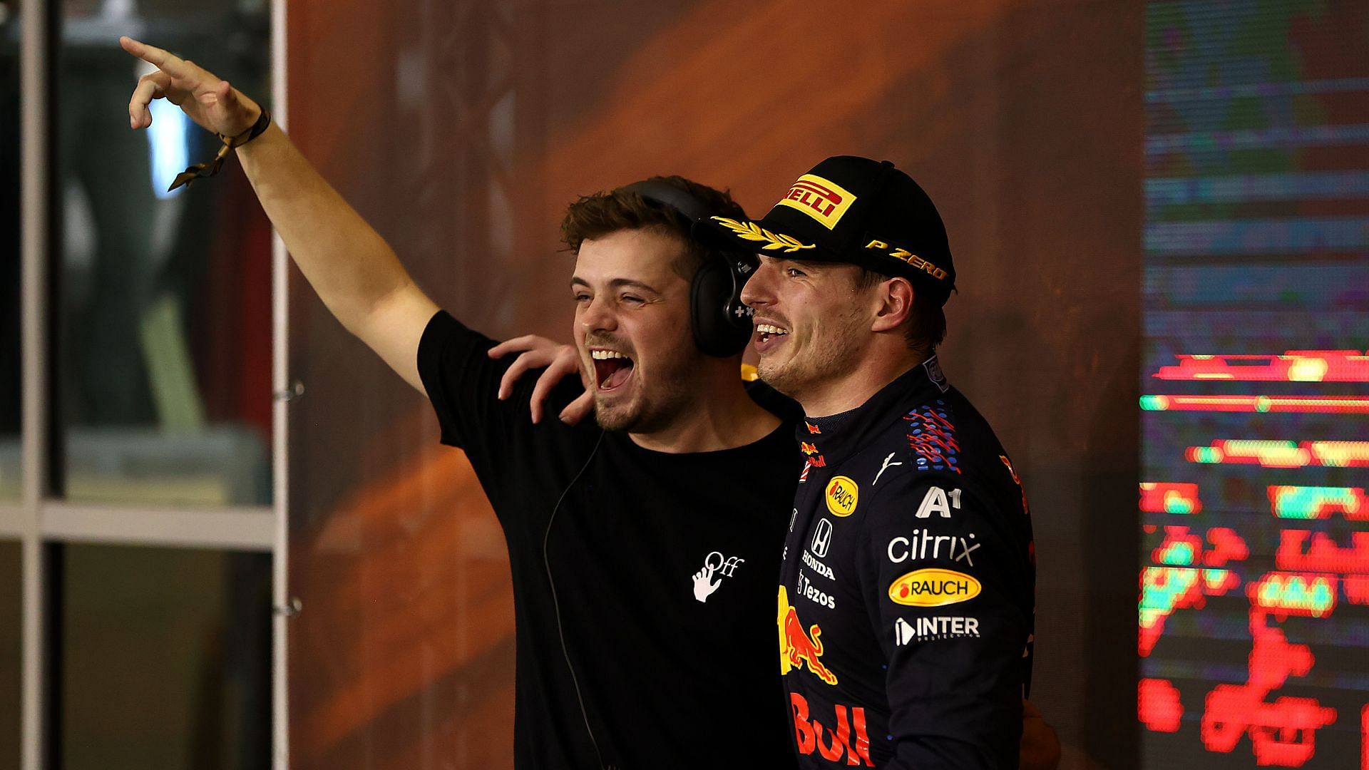 DJ Martin Garrix [L] with F1 driver Max Verstappen [R] (Image Source: Getty)