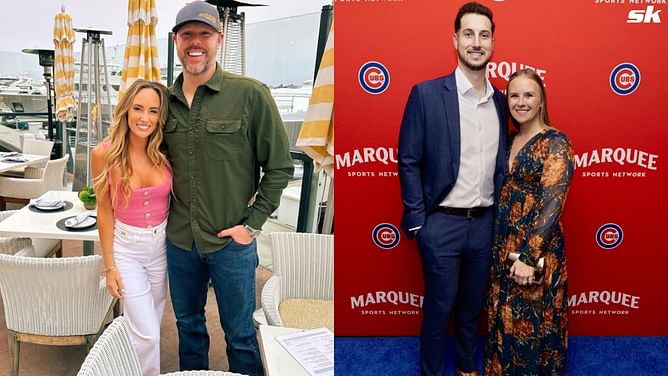 Ryan Pressly, Kyle Tucker & Justin Turner's wives cheer on their husbands at Cubs' exhibition game at Tokyo Dome