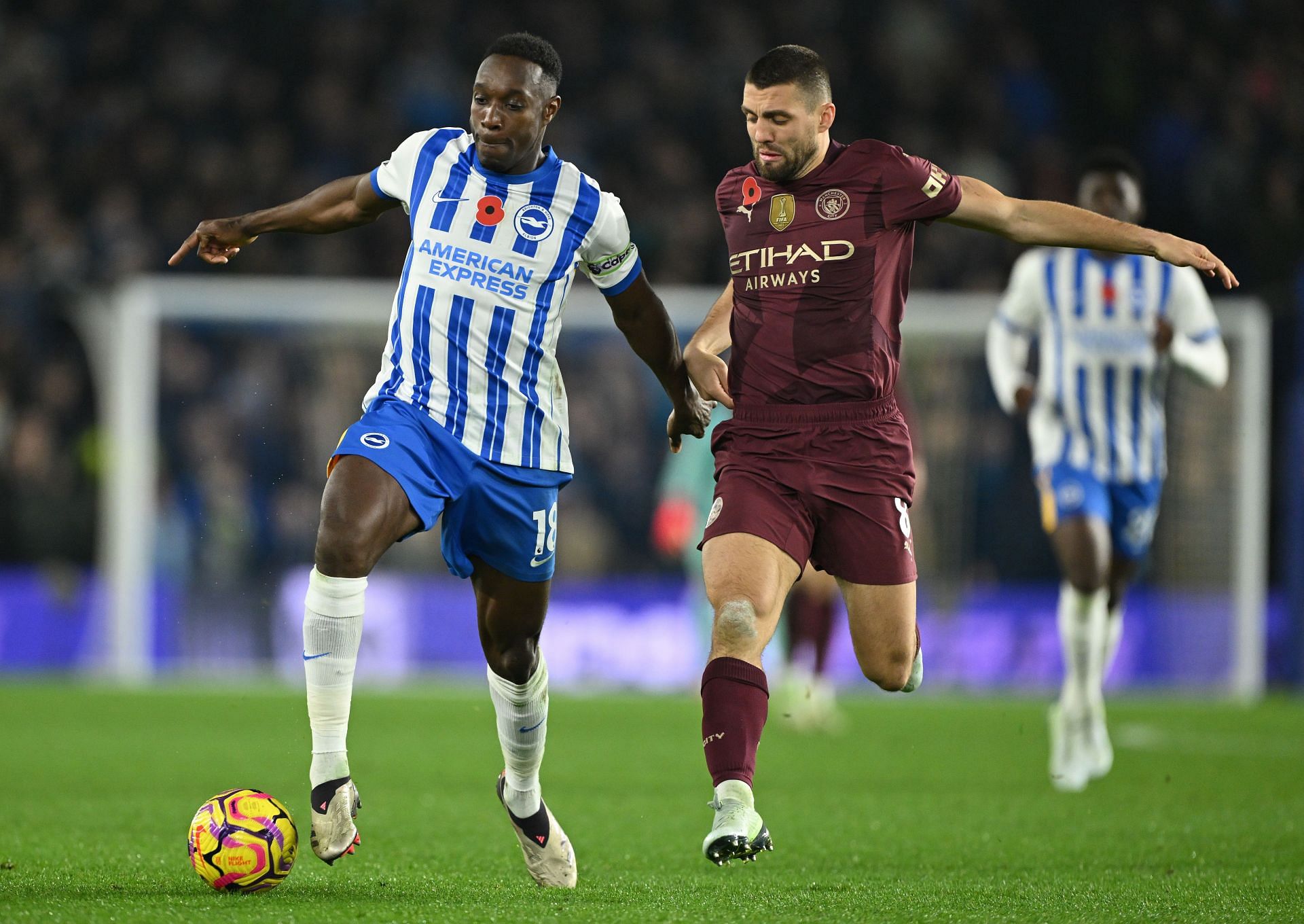 Brighton &amp; Hove Albion FC v Manchester City FC - Premier League - Source: Getty
