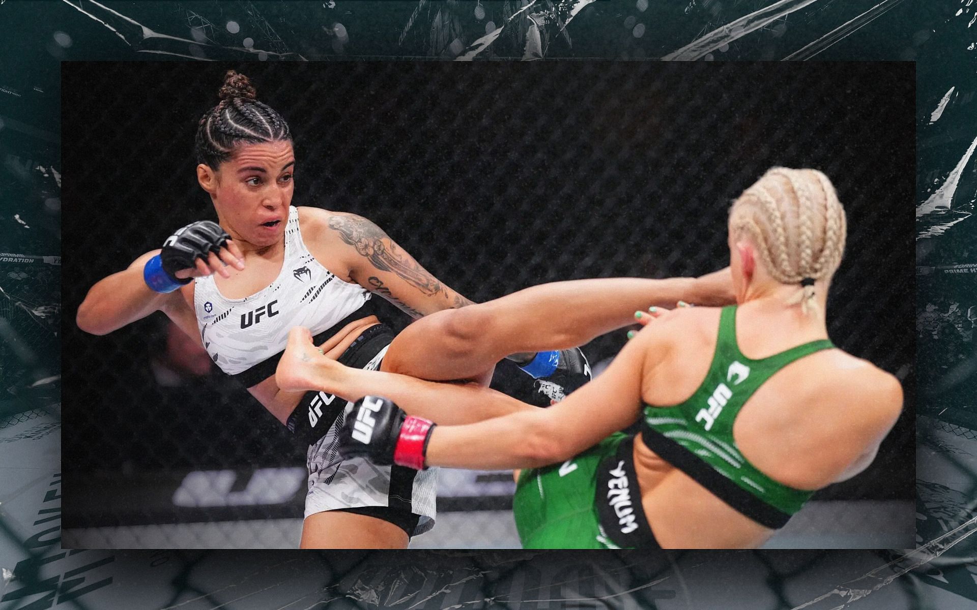 Puja Tomar (left) issued statement following recent loss at UFC London. [Image courtesy: Getty Images]