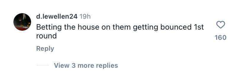 Another fan reacts as John Calipari and Arkansas get optimistic news before March Madness - Image source: Instagram/br_hoops