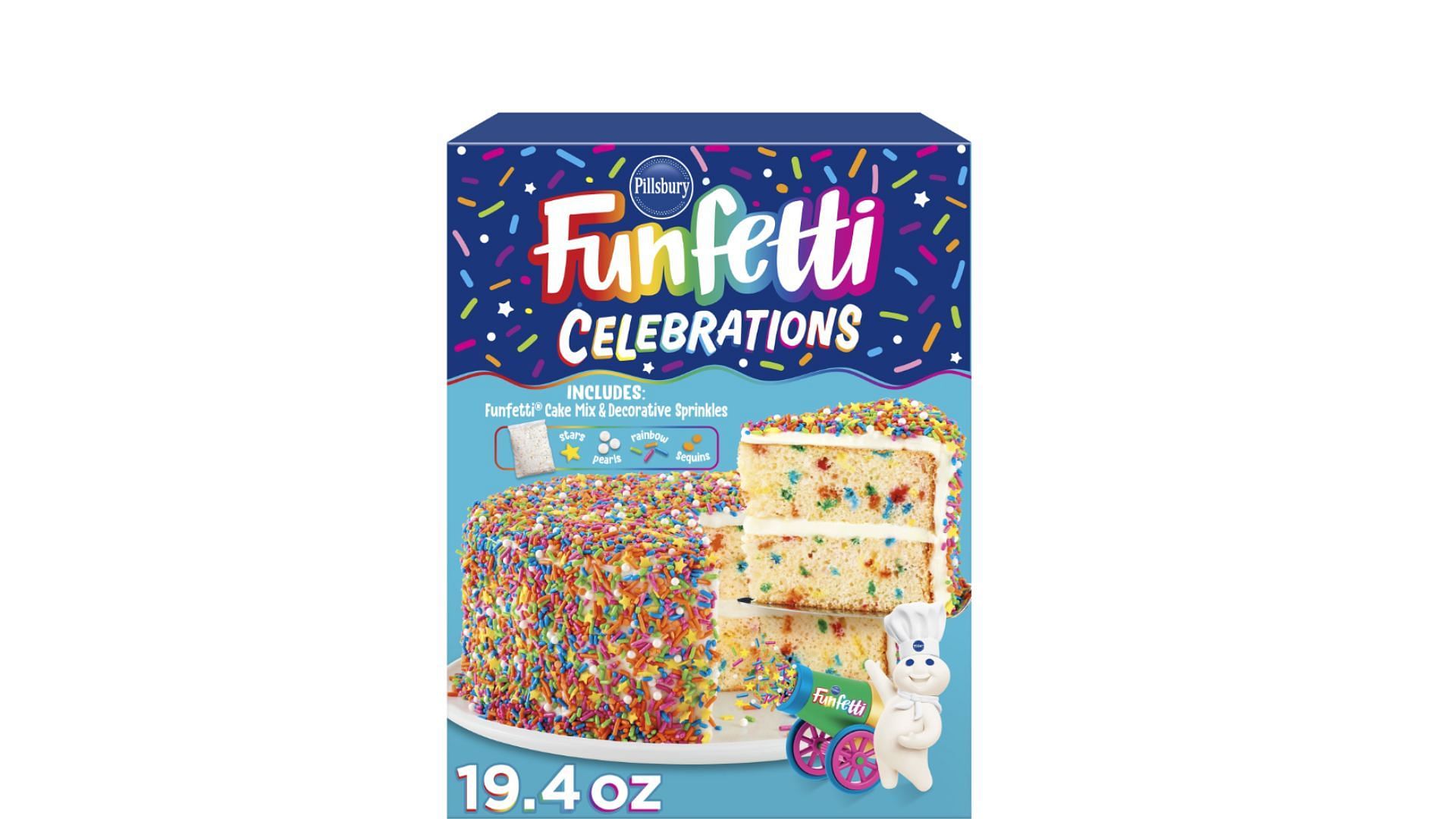 New Pillsbury Funfetti Celebrations Cake Mix (Image via Newswire)