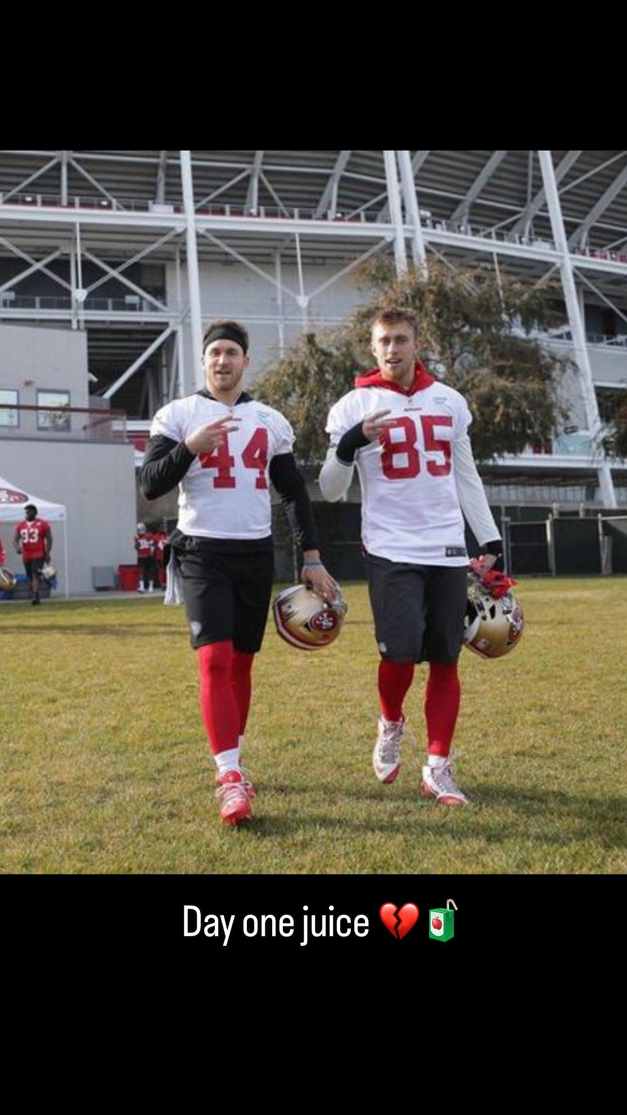 George Kittle reacts to Kyle Juszczyk&#039;s release from 49ers