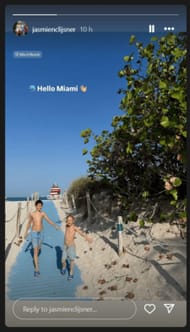 Wim Fissette's wife's Instagram story on Sunday (Image source: @Instagram - @jasmienclijsner)