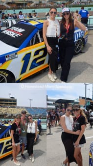 Gianna Tulio cheers for husband Ryan Blaney at Straight Talk Wireless 400. Source : @Instagram/giannatulio