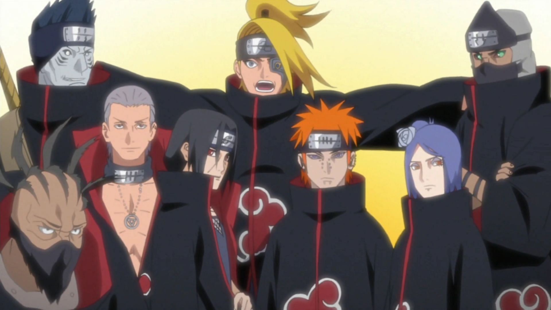 The members of Akatsuki in Naruto Shippuden (Image via Studio Pierrot)