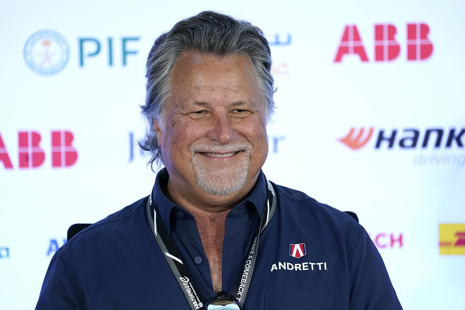 Michael Andretti smiles at the ABB FIA Formula E World Championship 2024 Portland E-Prix - Source: Getty