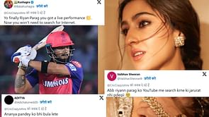 RR vs CSK मैच से पहले गुवाहाटी में सारा अली खान दिखाएंगी अपना जलवा, फैंस ने रियान पराग को बनाया निशाना; युवा क्रिकेटर के लिए मजे