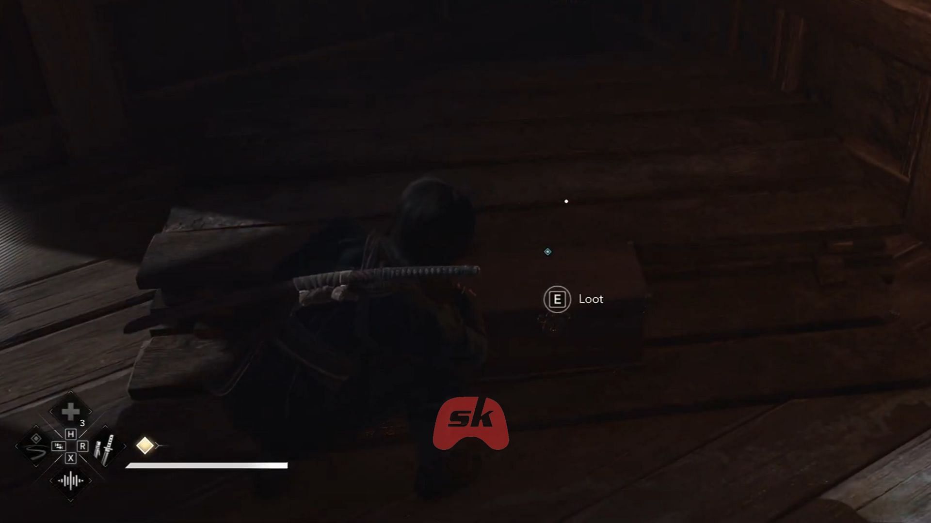 Looting in AC Shadows (Image via Sportskeeda Gaming || Ubisoft)