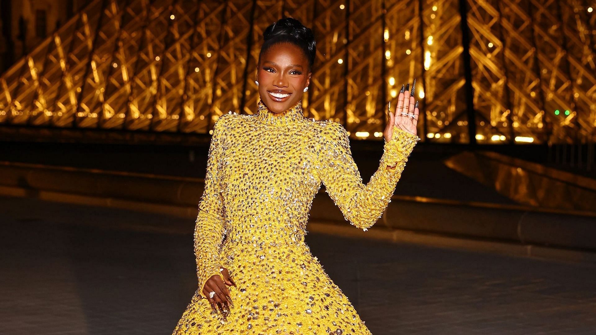 Doechii attends the &quot;Le Grand Diner du Louvre&quot; Arrivals Photocall at Musee du Louvre on March 04, 2025, in Paris, France. (Image via Getty/Marc Piasecki)