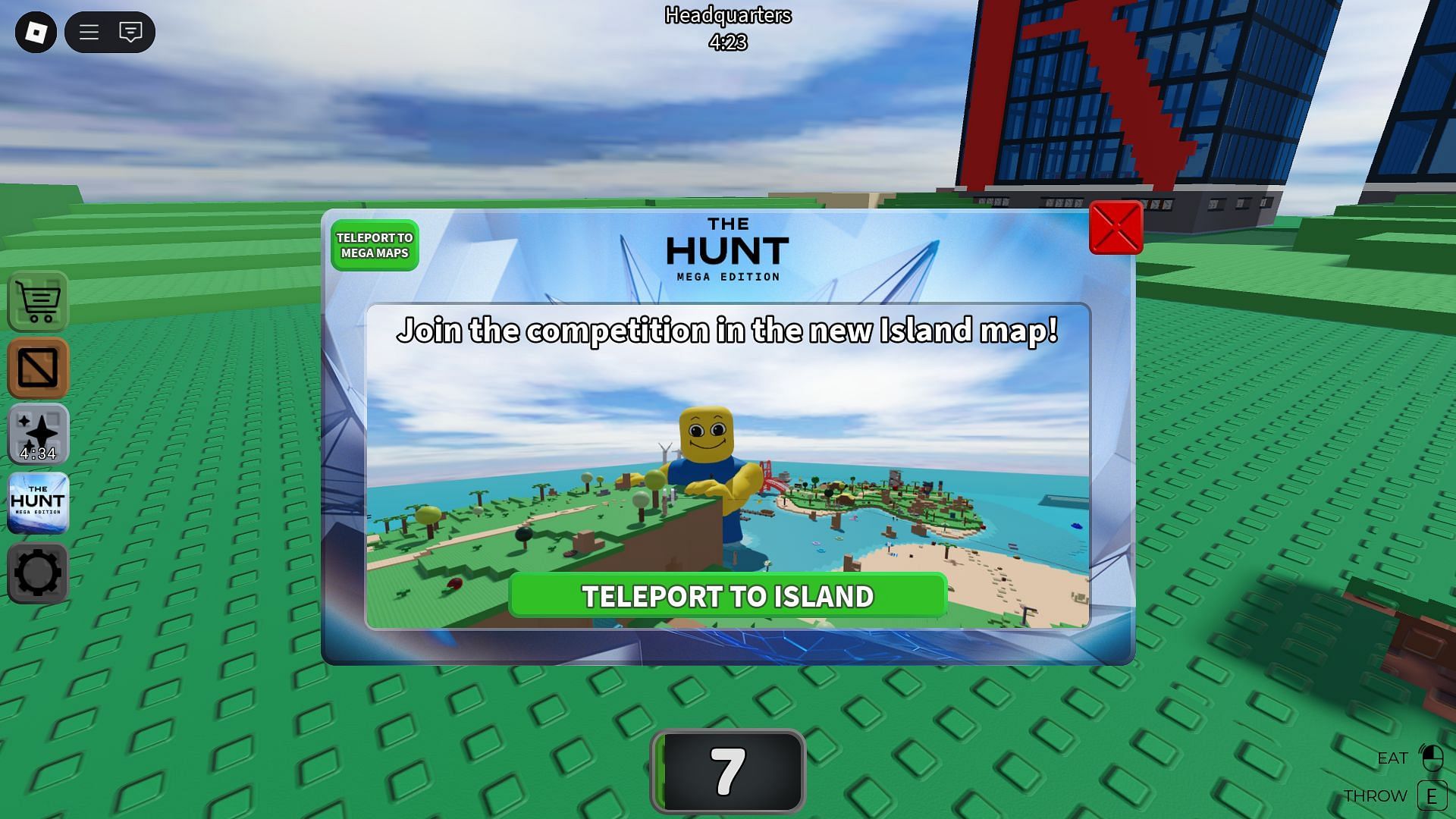 Teleporting to the event area (Image via Roblox)