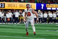 Will Howard in action for Ohio State at the 2025 CFP National Championship - Source: Getty