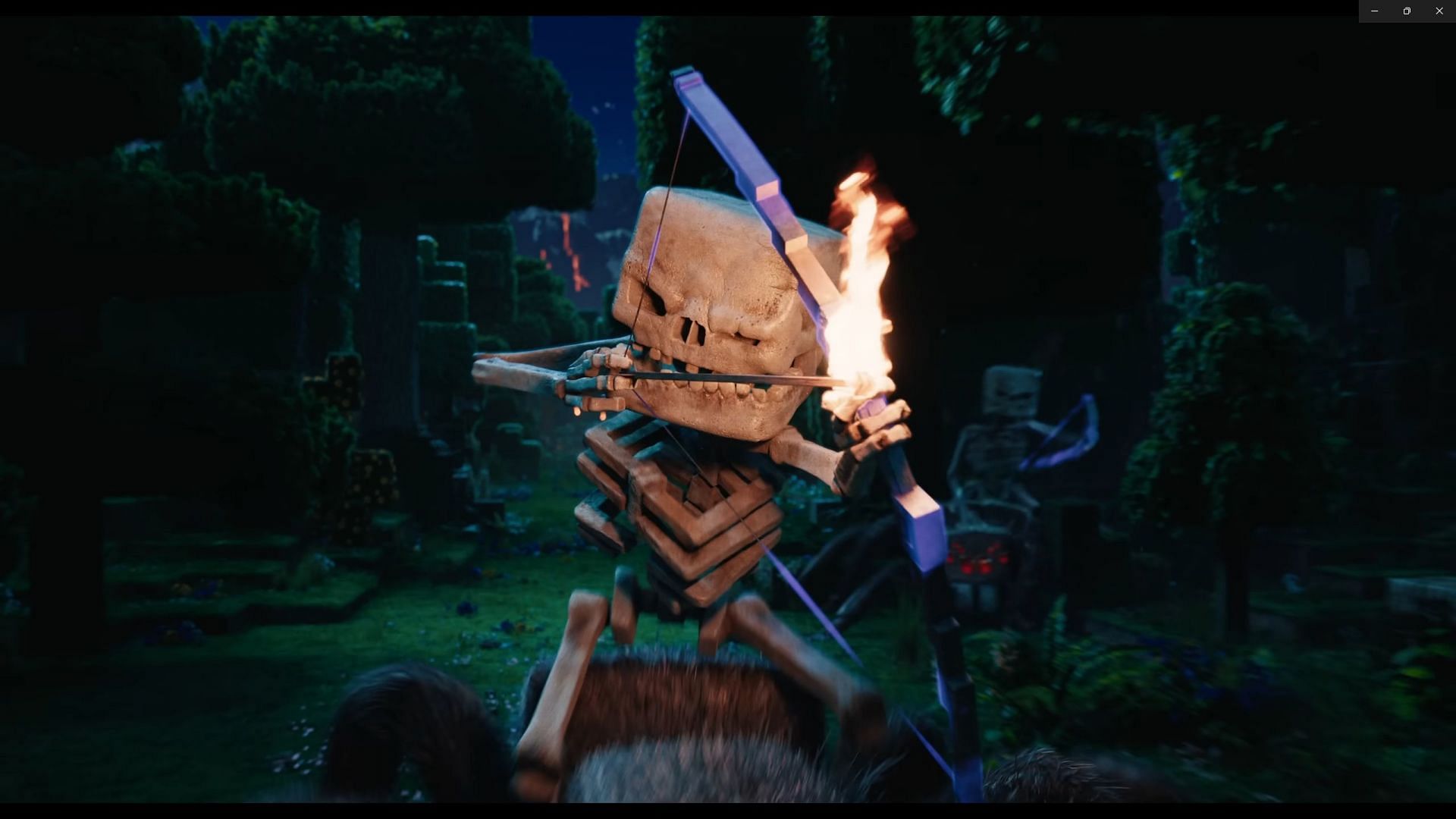 The skeleton design in the film is accurate and scary (Image via YouTube/Warner Bros.)