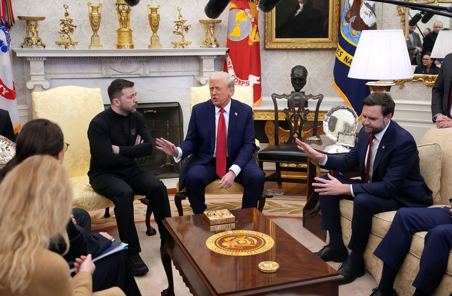 President Trump Hosts Ukrainian President Zelensky At The White House - Source: Getty