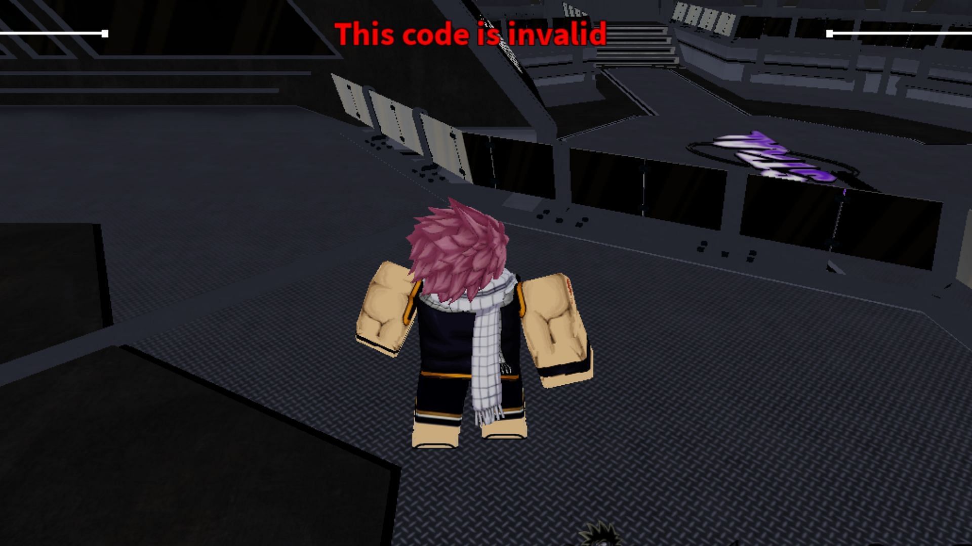 Invalid code issue in Anime Cross 2 (Image via Roblox)