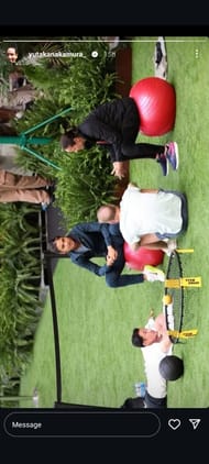 Emma Raducanu's fitness coach Yutaka Nakamura's Instagram Story (Image: Instagram @yutakanakamura_)