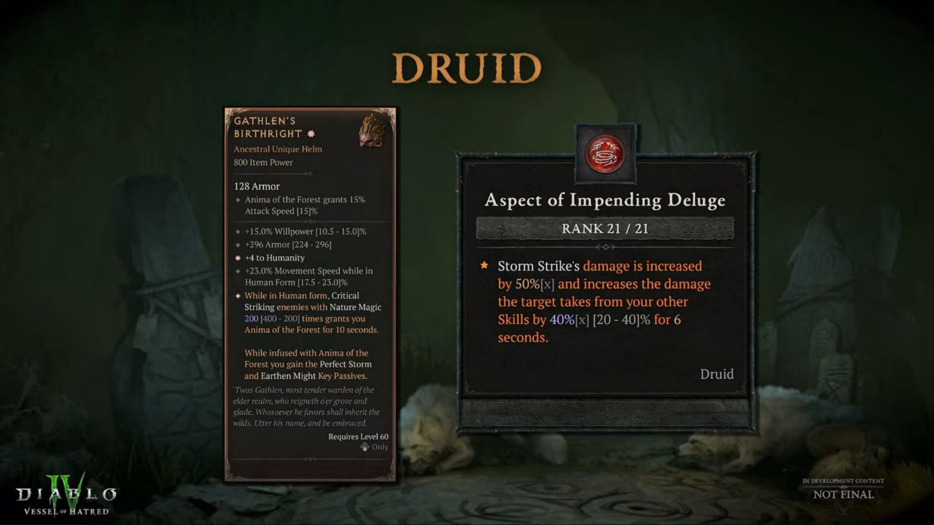 Druids now have some support for Human form builds (Image via Blizzard Entertainment)