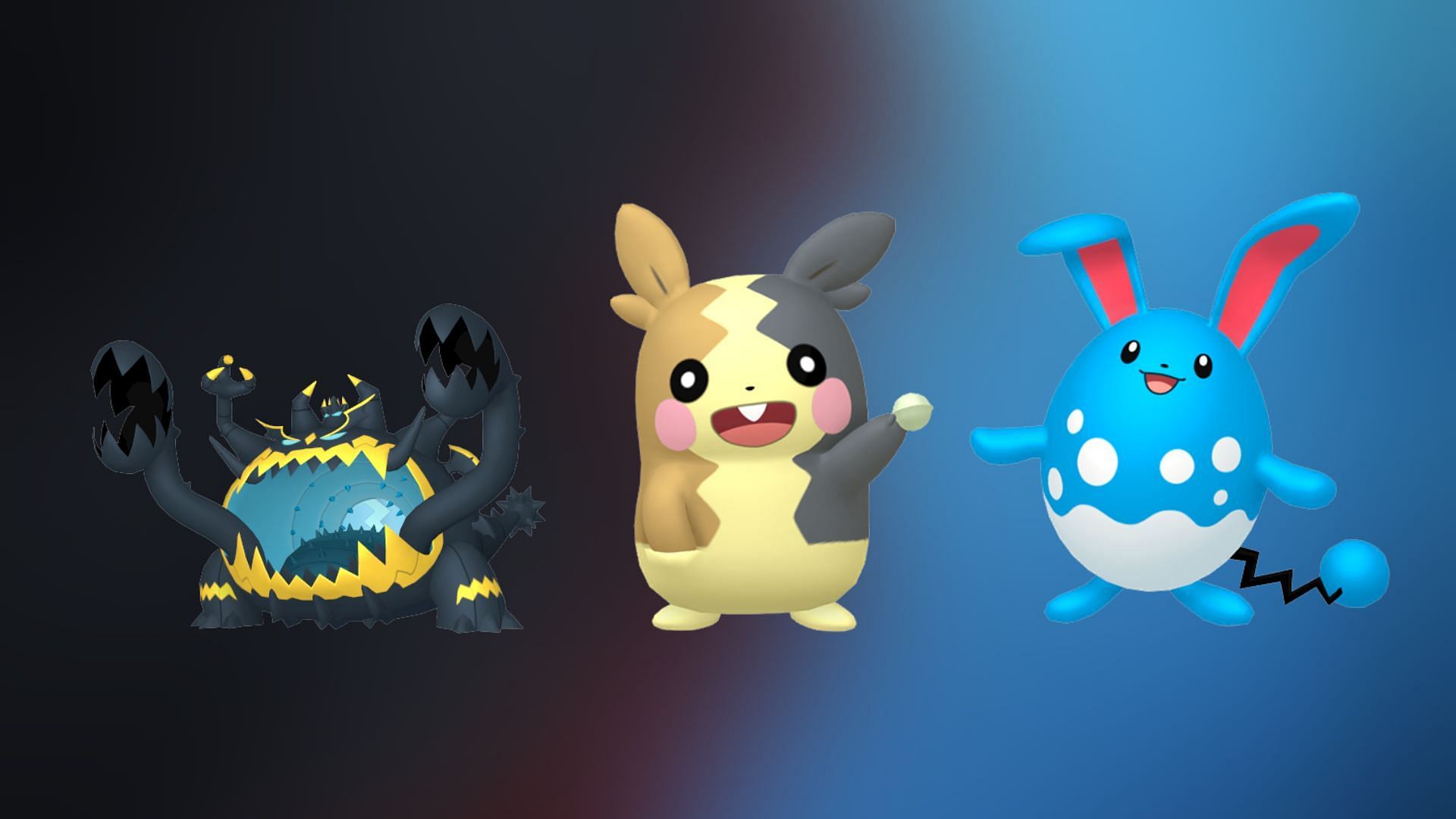 Guzzlord, Morpeko, and Azumarill (Image via TPC)