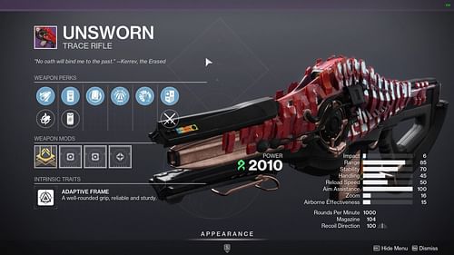 Unsworn in Destiny 2 (Image via Bungie)