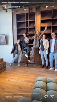 Lauren's Instagram story (@laurenkyle1)