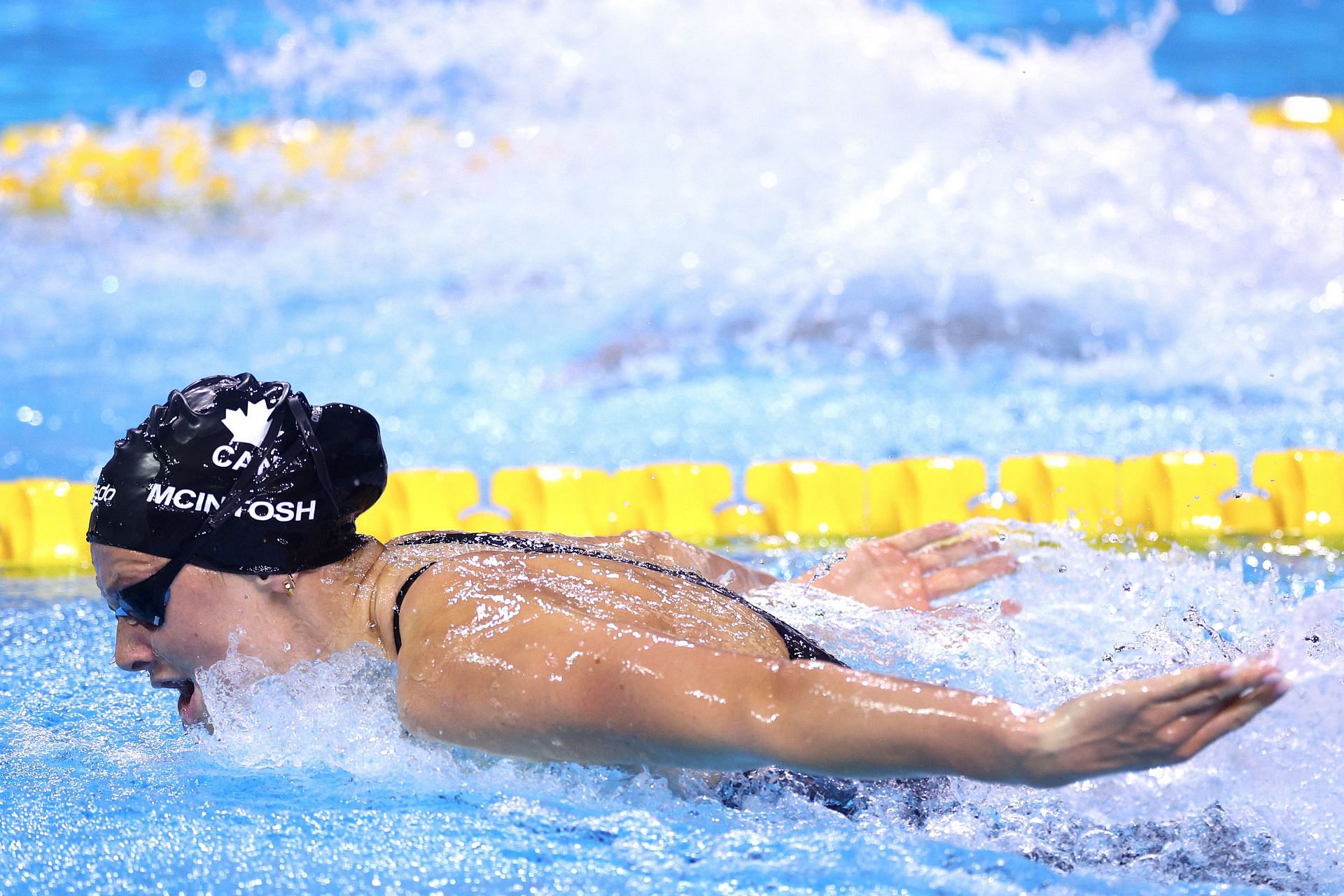 McIntosh at the 2024 World Aquatics Swimming Championships (Image Source: Getty)