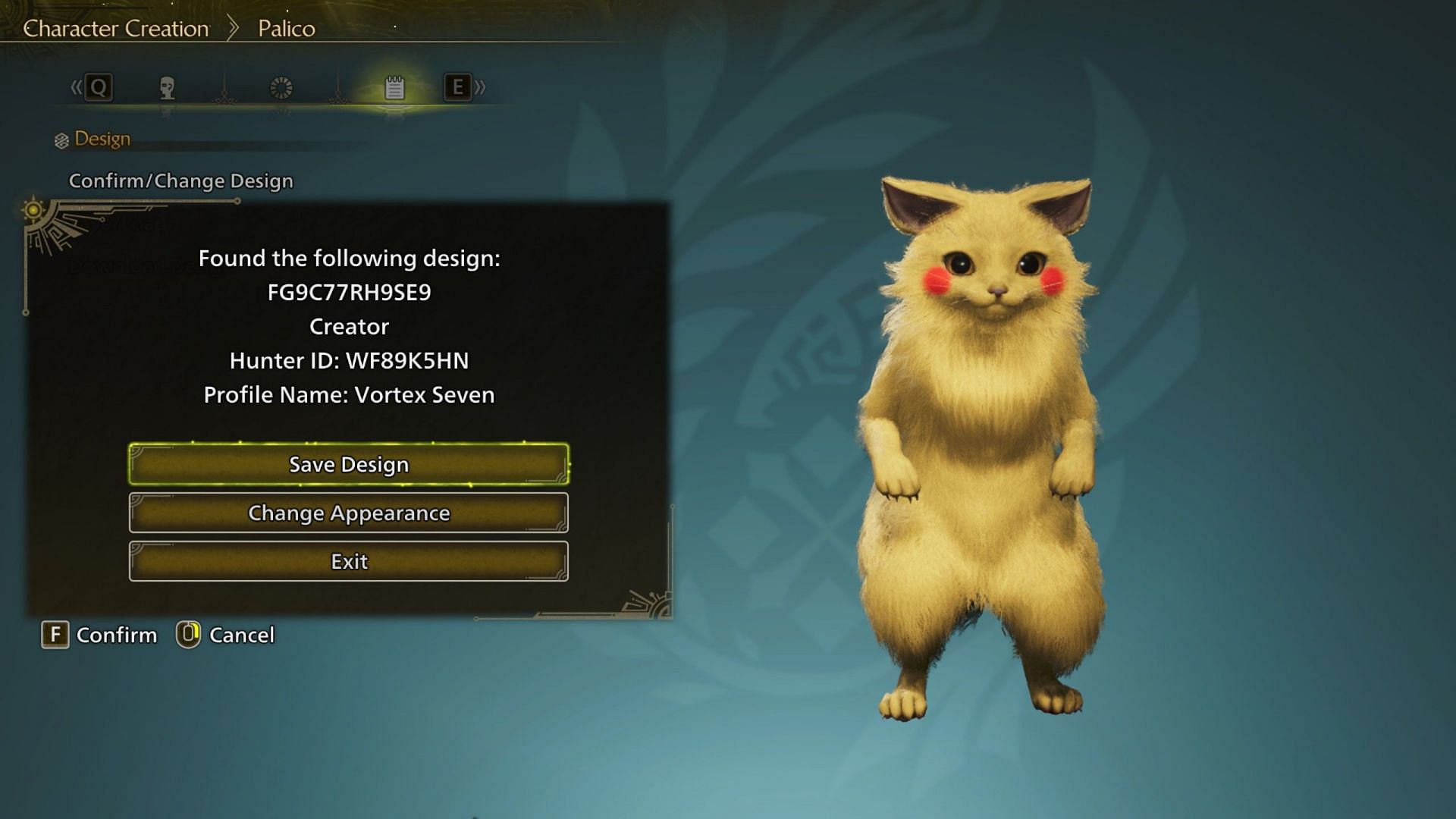 Pikachu Palico design (Image via Capcom)