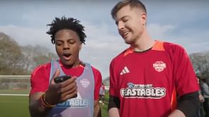 MrBeast, IShowSpeed, and Kai Cenat link up at a football practice a day before the Sidemen Charity Match