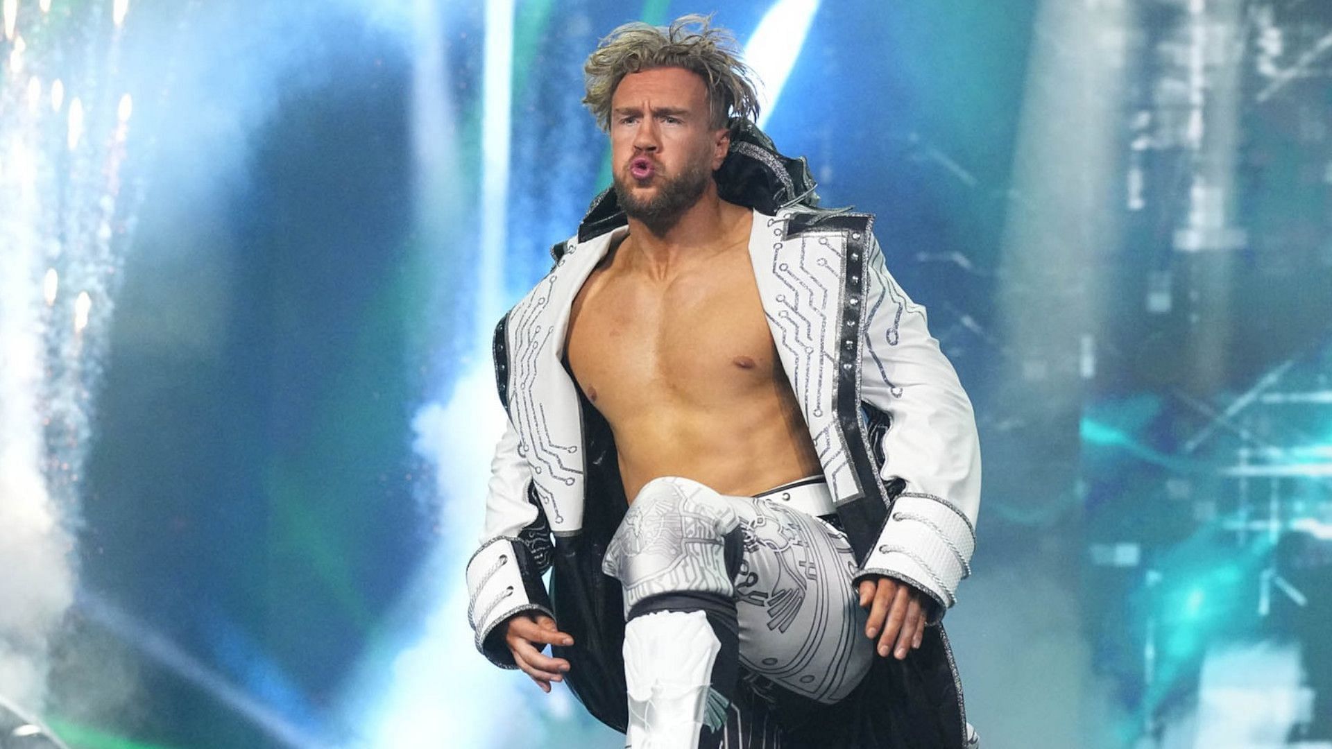 Ospreay makes his entrance at Revolution 2025 [Image credit: AEW