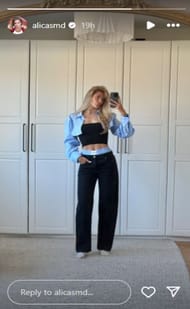 Still taken from Alica Schmidt's Instagram story (Source: @alicasmd/Instagram)