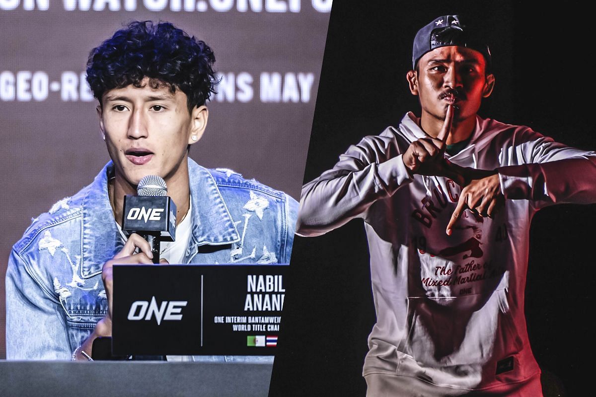 Nabil Anane (left) and Superlek Kiatmoo9 (right). [Photos from ONE Championship]