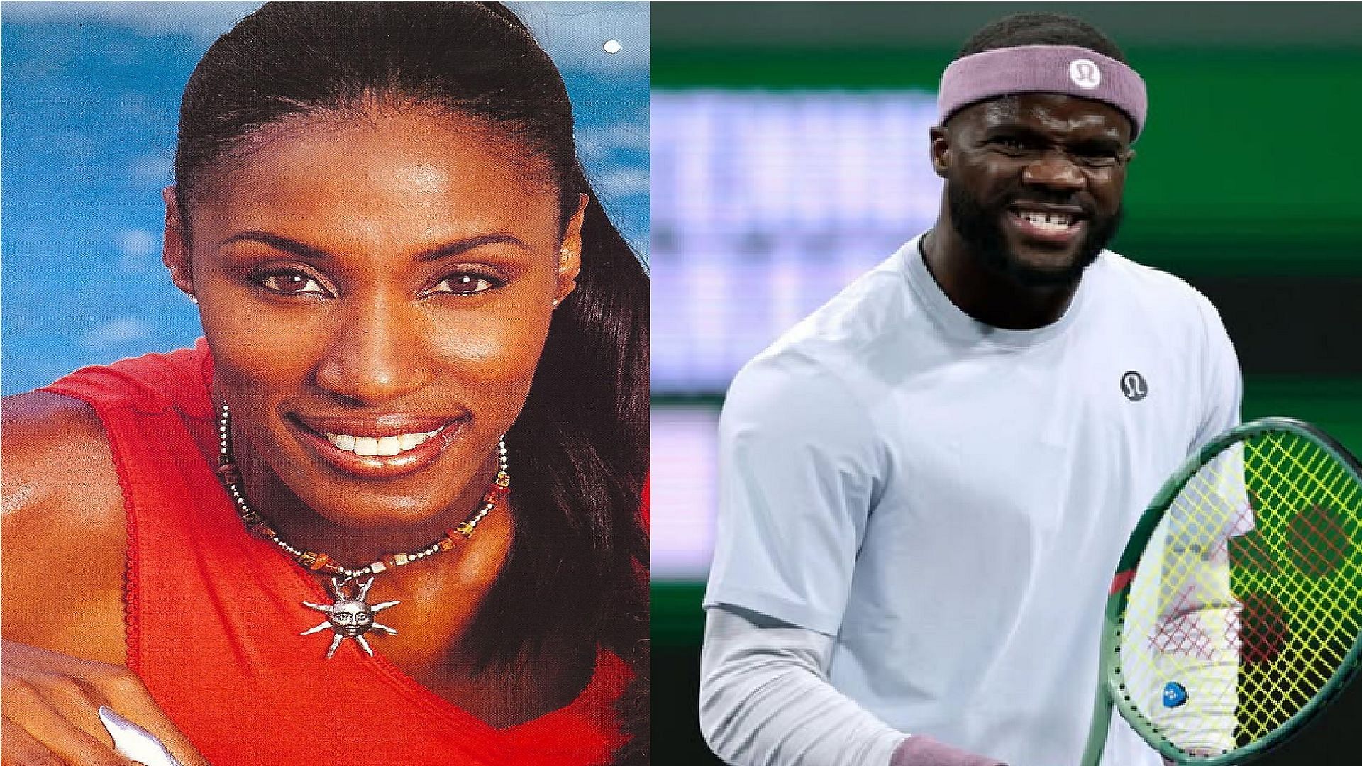 An image of Lisa Leslie and Frances Tiafoe side by side