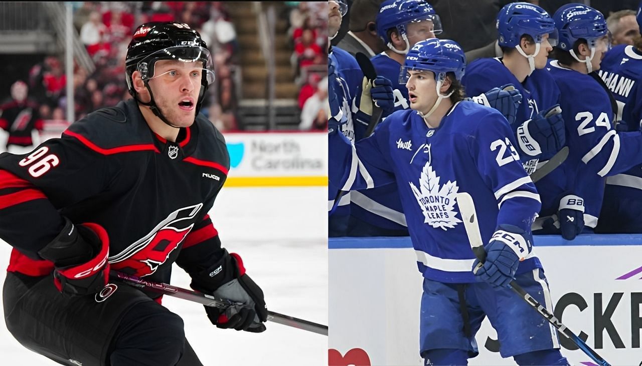 NHL fans react to rumored Maple Leafs-Hurricanes trade involving Matthew Knies and Mikko Rantanen (Image via Imagn)