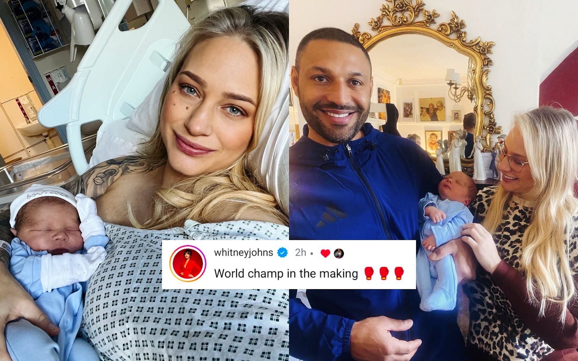 fans wishes as Ebanie Bridges welcomes baby boy with Kell Brook. [Images courtesy: @ebanie_bridges on Instagram]