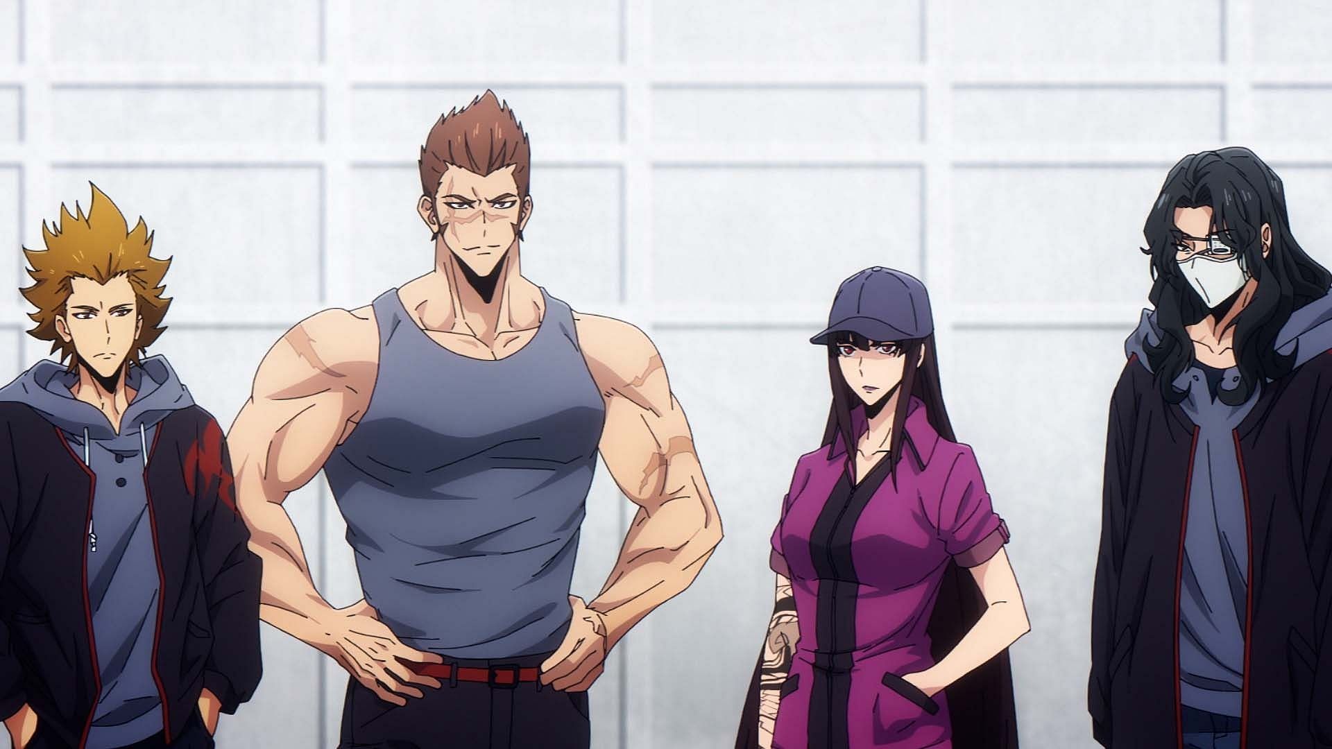 The Japanese S-Rank Hunters as seen in Solo Leveling season 2 episode 10 (Image via A-1 Pictures)